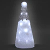 Image de Figurine lumineuse Père Noël blanc LED acrylique