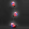 Image de Figurines lumineuses LED acrylique trio de Père Noël