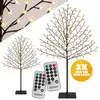 Image de 2x Arbre Cerisier 200 LED Blanc chaud 180cm