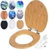 Image de Siège de toilette bambou en bois MDF