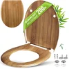Image de Siège de toilette avec système d'abaissement Bambou