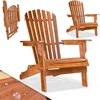 Image de 2x Transat de jardin Adirondack pliable en bois d'acacia