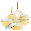 Image de GreenPan Padova Reserve Batterie de Cuisine 10 Pièces Sunshine Yellow CC008487-001
