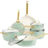 Image de GreenPan Padova Batterie de Cuisine 10 Pièces Mint Green CC008489-001