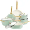 Image de GreenPan Padova Batterie de Cuisine 10 Pièces Mint Green CC008489-001