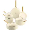 Image de GreenPan Padova Reserve Batterie de Cuisine 10 Pièces Cream White CC008495-001