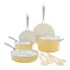 Image de GreenLife Artisan Batterie de Cuisine 12 Pièces Jaune