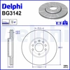 Image de Remschijf BG3142 Delphi