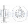 Image de Jeu De 2 Disques De Frein BG3951 Delphi