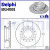 Image de Remschijf BG4008 Delphi