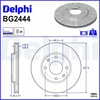 Image de Remschijf BG2444 Delphi