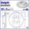 Image de Remschijf BG5092C Delphi