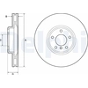 Image de Disque De Frein Peint Unitaire BG9156C Delphi