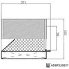 Image de luchtfilter ADBP220037 Blue Print