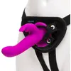 Image de Happy Rabbit   Vibrerende Strap-On Set   Magenta