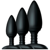 Image de Lot de 3 plugs Silicone Trio Nexus Noirs
