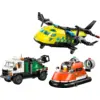 Image de LEGO City - Avion, Camion d'Assistance et Aéroglisseur Modulable 60505 60505