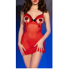 Image de Nuisette Ouverte ELINA Rouge rouge S/M