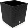 Image de Pot à fleurs 64 L anthracite résine tressée avec poignée