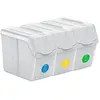 Image de Keden Ensemble De 3 Poubelles Sortibox Pour Le Recyclage 60l