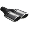 Image de Ulter Sport Uitlaatsierstuk - Dubbel Ovaal 95x65mm Schuin - Lengte 200mm - Montage ->50mm - Inox USN2101N Ulter Sport