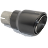 Image de Ulter Sport Uitlaatsierstuk - Rond Ø90mm RS - Lengte 170mm - Montage ->55mm - RVS Zwart USNBLS190RS Ulter Sport