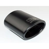 Image de Ulter Sport Uitlaatsierstuk - Ovaal 95x65mm Schuin - Lengte 120mm - Montage 40-55mm - Zwart RVS USNX101B Ulter Sport
