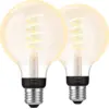 Image de Philips Hue Ampoule à Filament White Ambiance Globe E27 Lot de 2