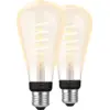 Image de Philips Hue Filament White Ambiance Edison XL Lot de 2