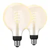 Image de Philips Hue Filament White Ambiance Globe XL Lot de 2