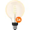 Image de Philips Hue Filament White Ambiance Globe XL Lot de 5