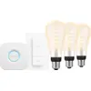 Image de Philips Hue Filament White Ambiance Edison XL Lot de 3 Kit de Démarrage