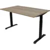 Image de Euroseats Bureau Assis/Assis 160 x 80 Noir/Chêne