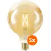 Image de WiZ Ampoule à Filament Connectée Globe XL Lot de 5 - Lumière Blanche Chaude à Lumière Blanche Froide - E27