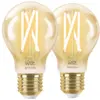 Image de WiZ Ampoule à Filament Connectée Classique Or Lot de 2 - Lumière Blanche Chaude à Lumière Blanche Froide - E27