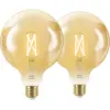 Image de WiZ Ampoule à Filament Connectée Globe XL Lot de 2 - Lumière Blanche Chaude à Lumière Blanche Froide - E27