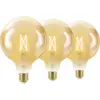 Image de WiZ Ampoule à Filament Connectée Globe XL Lot de 3 - Lumière Blanche Chaude à Lumière Blanche Froide - E27