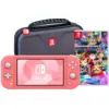 Image de Nintendo Switch Lite Corail + Mario Kart 8 Deluxe + Bigben Étui de Protection
