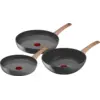 Image de Tefal Renew Set de Poêles à Frire Céramique 24 cm + 28 cm + Wok 28 cm