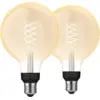 Image de Philips Hue Ampoule à Filament White Globe XL E27 - 2023 - Lot de 2