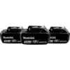 Image de Makita BL1830B LXT 18 V 3,0 Ah Batterie Lot de 3