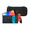 Image de Nintendo Switch OLED Bleu/Rouge + BlueBuilt Housse de Protection
