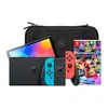 Image de Nintendo Switch OLED Bleu/Rouge + Mario Kart 8 Deluxe + BlueBuilt Housse de Protection