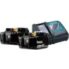 Image de Makita BL1850B LXT 18 V 5,0 Ah Batterie (2x) + Chargeur de Batterie 14,4/18 V DC18RC