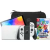 Image de Nintendo Switch OLED Blanc + Super Mario Bros. Wonder + BlueBuilt Housse de Protection