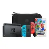 Image de Nintendo Switch Rouge/Bleu + Super Mario Bros. Wonder + BlueBuilt Housse de Protection