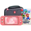 Image de Nintendo Switch Lite Corail + Super Mario Bros. Wonder + Housse de Protection