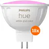 Image de Philips Hue Spot White and Color MR16 Lot de 18