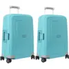 Image de Samsonite S'Cure Valise à 4 Roulettes 55 cm Aqua Blue Set de 2 Valises