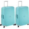 Image de Samsonite S'Cure Valise à 4 Roulettes 75 cm Lot de 2 Aqua Blue